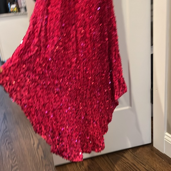 New Lavetir hot pink sequined prom dress - Picture 7 of 10